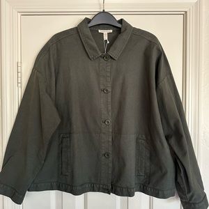 Eileen Fisher NWT classic collar jacket Large
